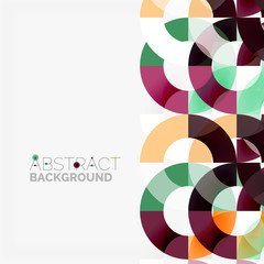 Fototapeta premium Colorful rings on grey background, modern geometric pattern design