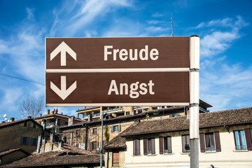 Obraz premium Schild 230 - Freude