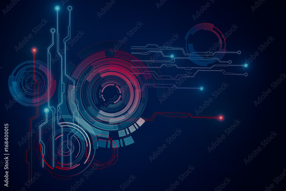 Poster tech background