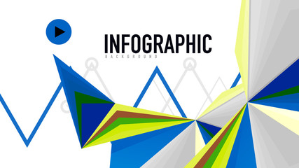 Modern triangle presentation template