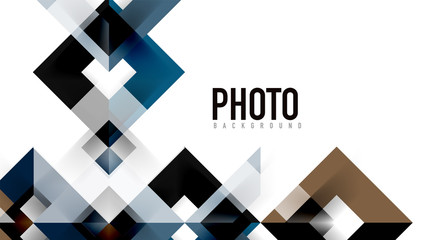 Fototapeta premium Business presentation geometric template