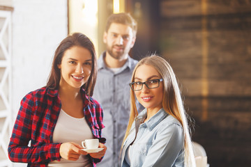 Portrait of man and women