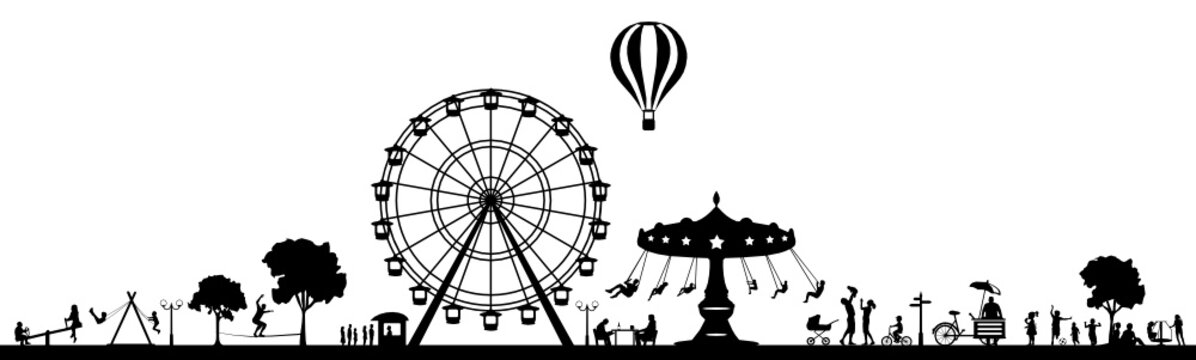 Silhouette Volksfest