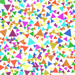 Seamless pattern with colorful triangles. Vector background.