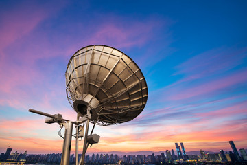 Hong Kong, China - July 5th 2016 - Colorful Ferris Wheel in Central downtown area of Hong Kong in China, Asia.