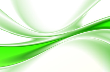 Abstract background, green fantasy lines,