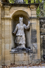 old  statues in Aix en provence in joseph sec mausoleum