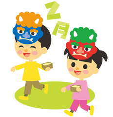 子供と行事　2月　節分