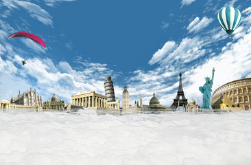 Obraz premium Travel around the world