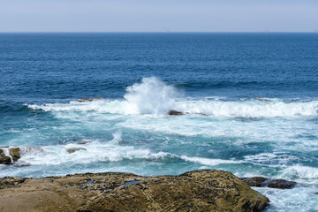 view of the ocean and a blue sky 