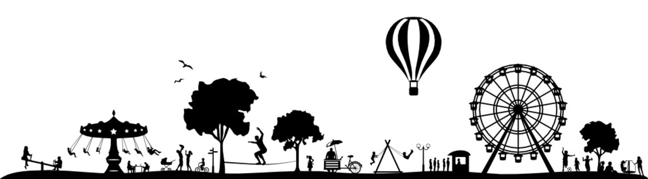 Silhouette Volksfest