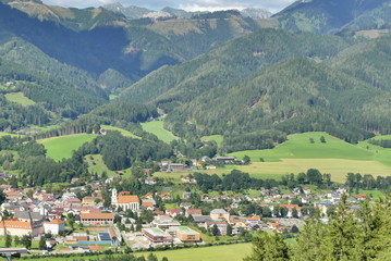 Fototapeta na wymiar Mautern in der Steiermark
