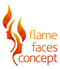 Flame Faces Concept