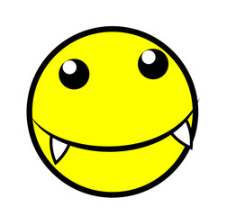 Happy Funny Cartoon Face
