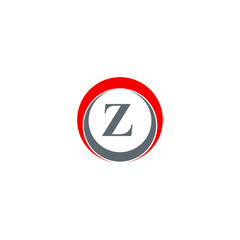 z letter in circle logo design