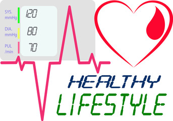 picture promoting a healthy lifestyle.