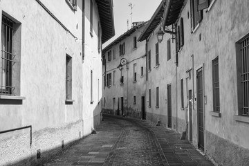 Inzago (Milan, Lombardy, Italy): old street
