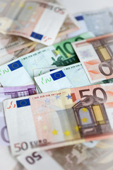 Obraz na płótnie Canvas Geldscheine Noten Euro