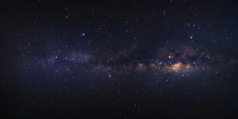 Panorama milky way galaxy with stars and space dust in the universe. High resolution - 168405494