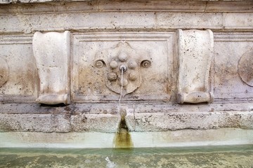 Fountain in Assisi, Umbria, Italy