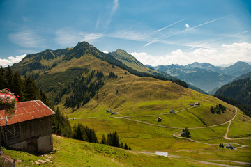 Landschaft am Furkajoch (Vorarlberg) 1.700 m