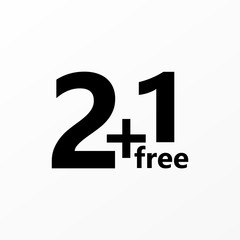 Buy two get one free sale design.