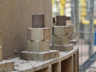 Large swirling nuts and bolts