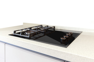 modern kitchen with cooker