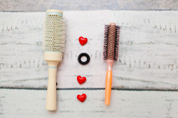 Hairbrushes for hair and scrunchy