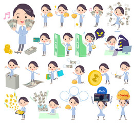 White coat women_money