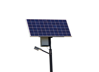 Solar panel isolated on white background