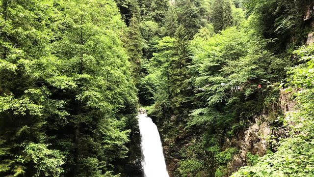 4K Palovit waterfall in rize turkey
