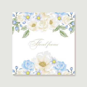 Greeting card with bouquet flowers for wedding, birthday and other holidays. Floral angle.