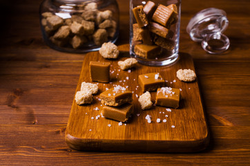 Homemade caramel candy