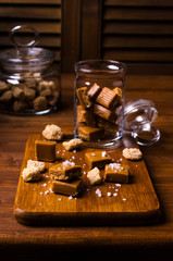 Homemade caramel candy