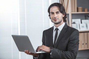 Business man working in the office job concept