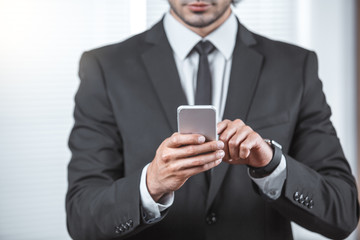 Business man working in the office job concept