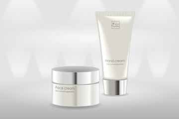 basic background lights in perspective with tubes