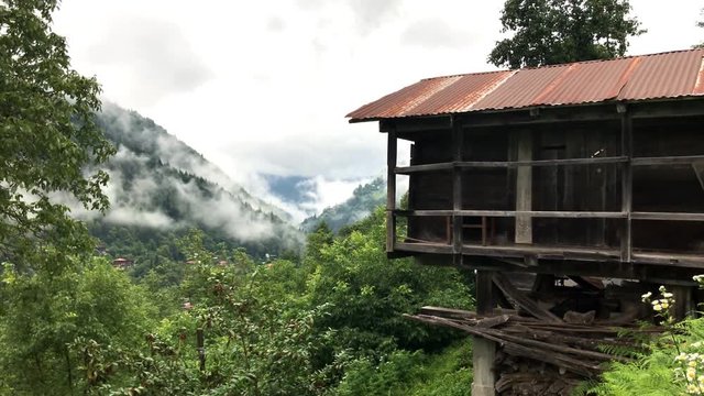4K Foggy mountains, ( ayder yaylasi ) from rize.