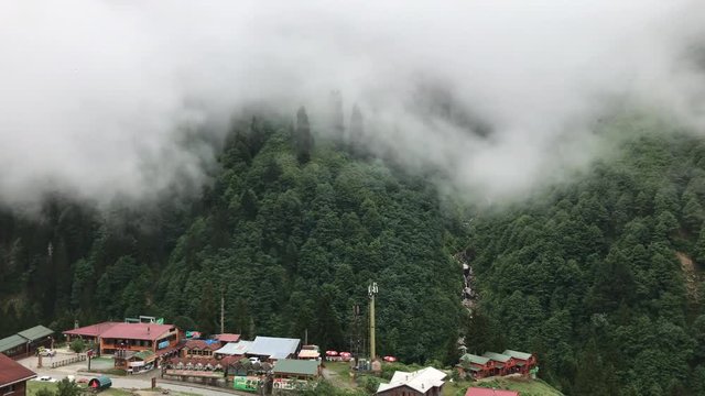 4K Foggy mountains, ( ayder yaylasi ) from rize.