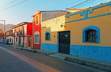 Fototapeta na wymiar Streets of San Cristóbal de las Casas, Mexico