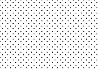 Black polka dots on white back ground concept design
