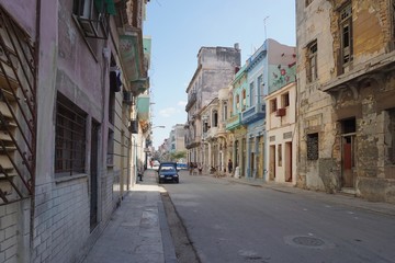 Obraz na płótnie Canvas in den Straßen von Havanna auf Kuba, Karibik