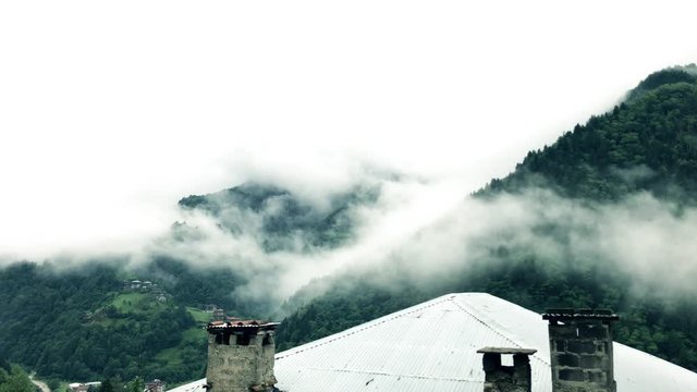 4K Foggy mountains, ( ayder yaylasi ) from rize.