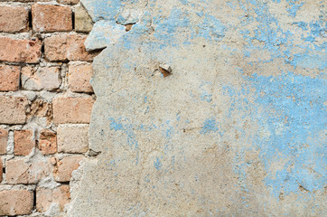 Texture, background stone wall cracks