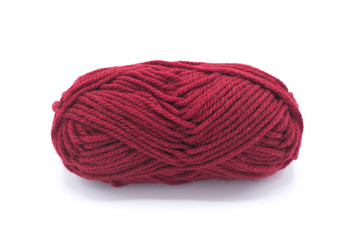 Yarn isolated on white.