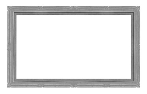 Wood frame isolated on a white background