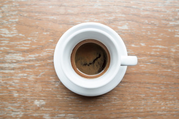 Coffee cup, A cup of hot espresso