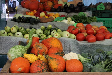 Kürbis am Markt