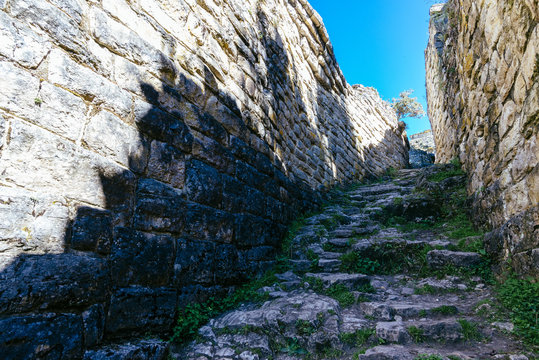 Precolumbian ruins in Kuelap / Tingo/ Chachapoyas /Peru/ south america